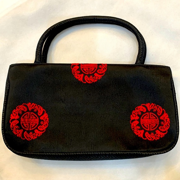 Silk Evening Purse, EUC - Picture 1 of 6